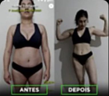 Antes e depois de aluna RQX